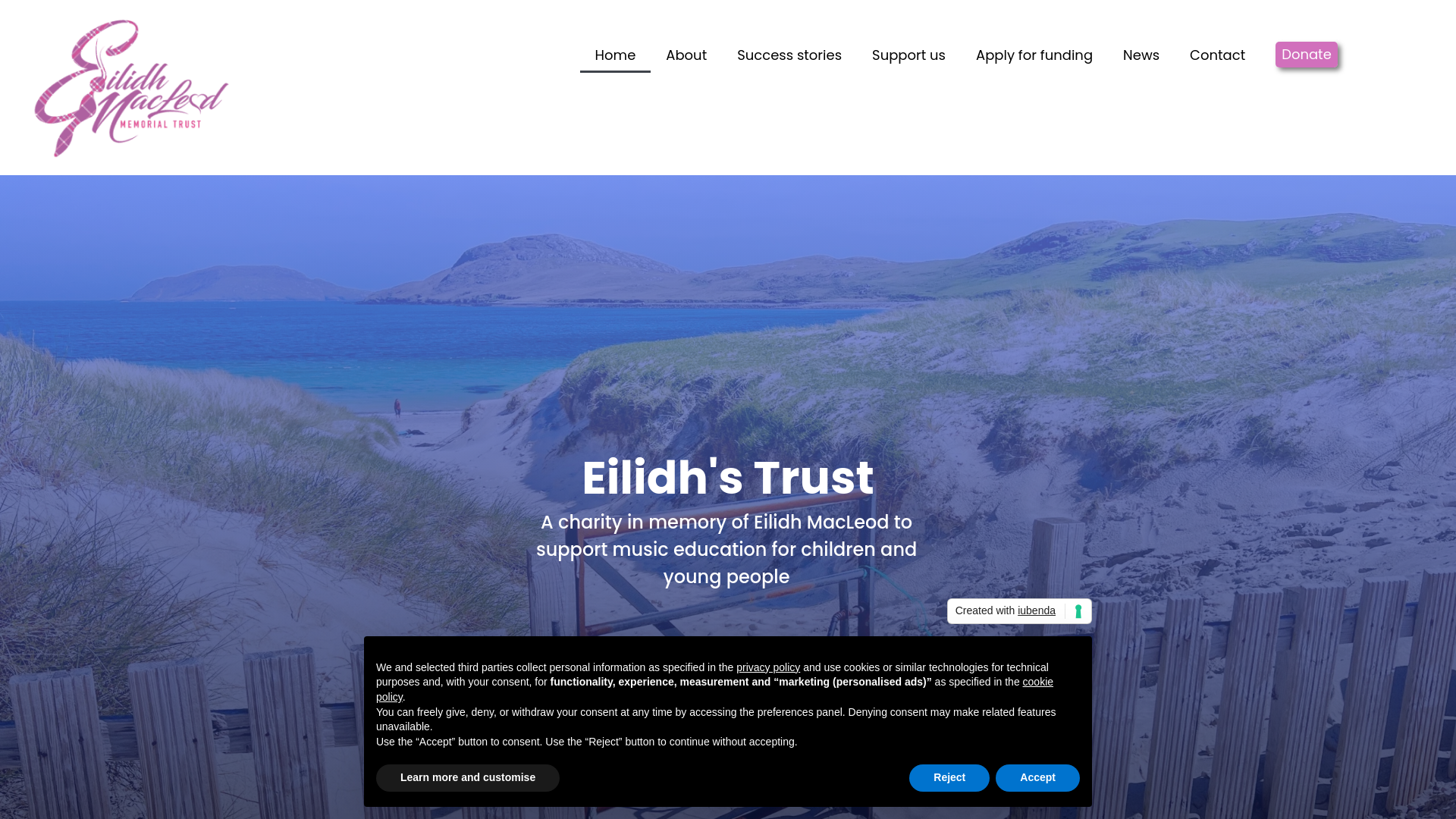 Website screenshot