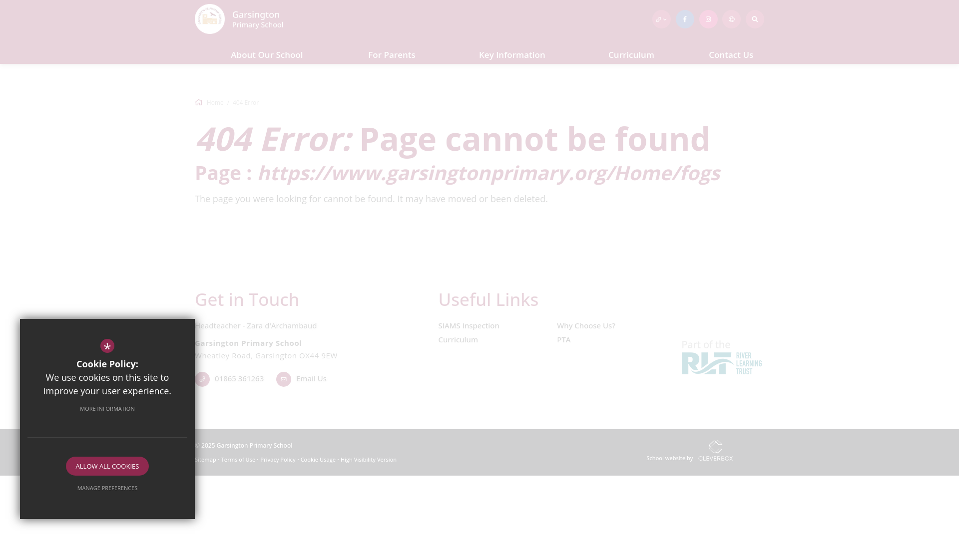 Website screenshot