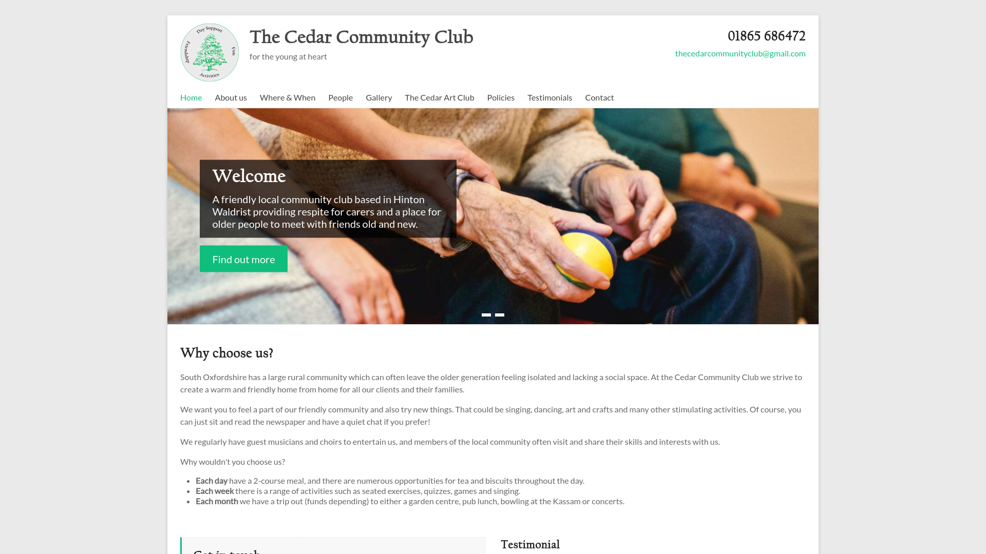 Website screenshot