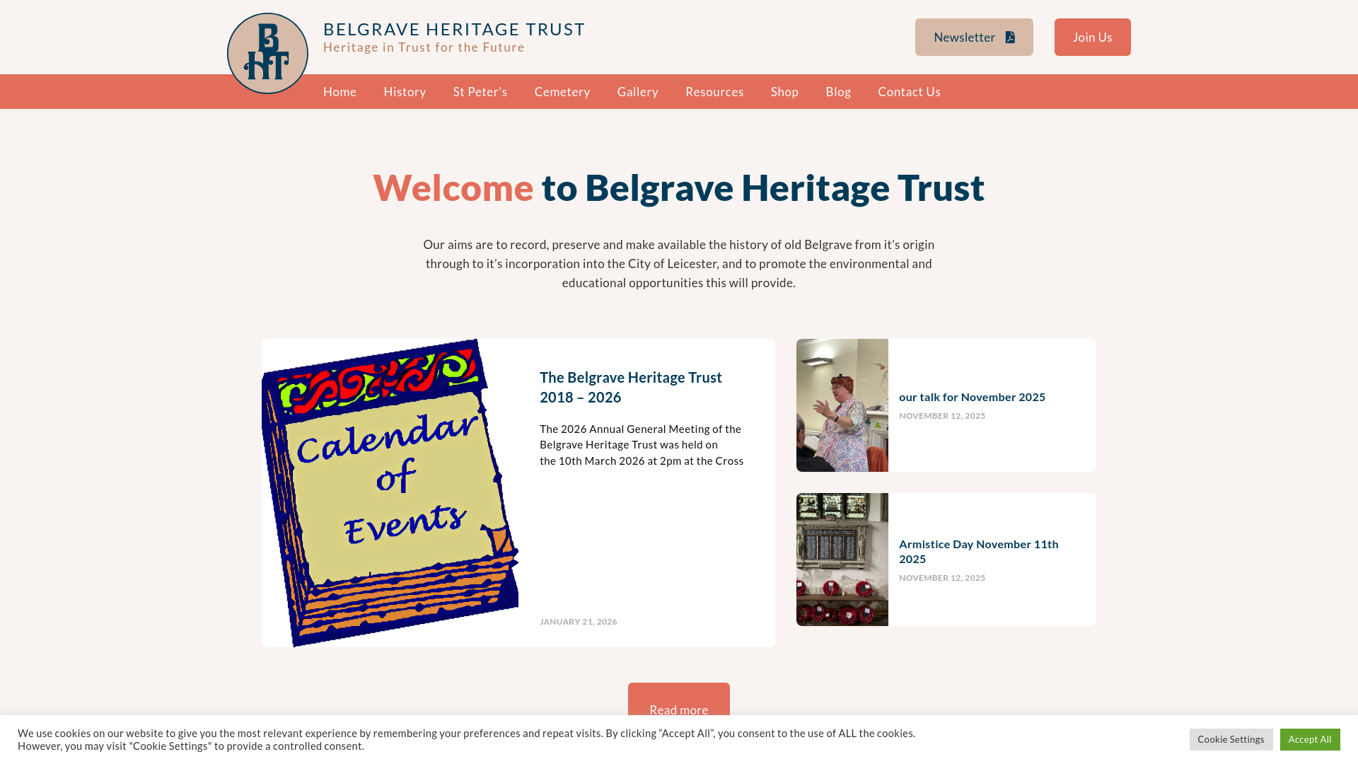 Website screenshot