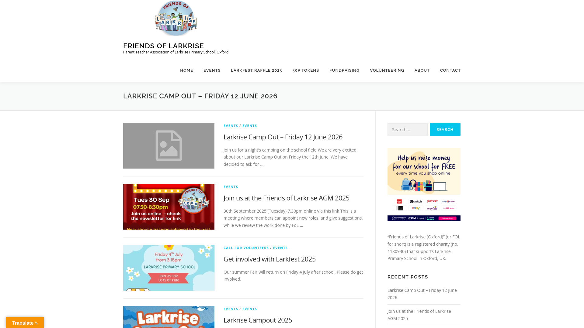 Website screenshot