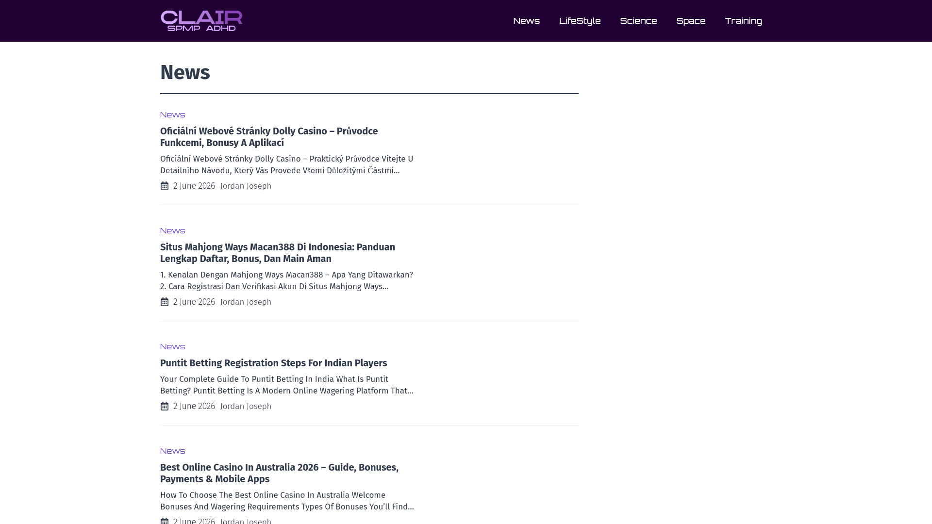 Website screenshot