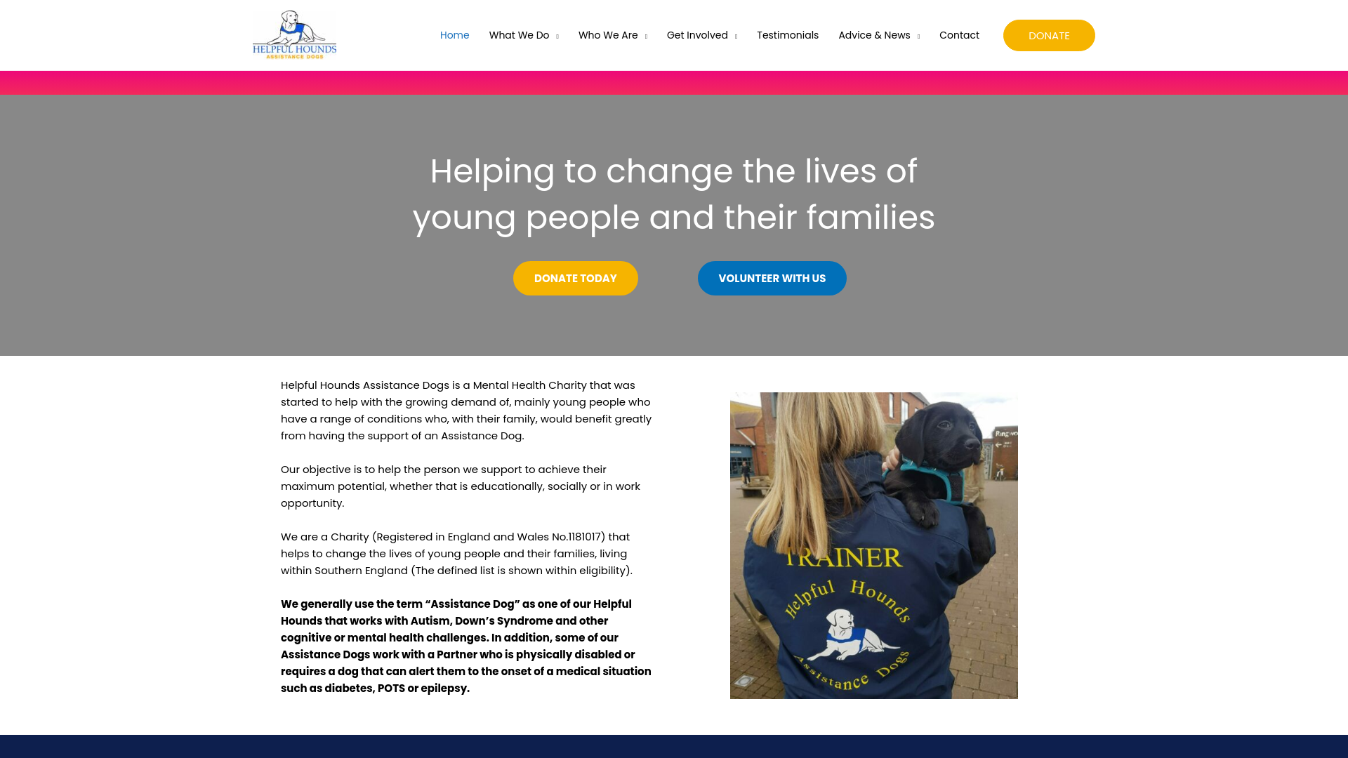Website screenshot