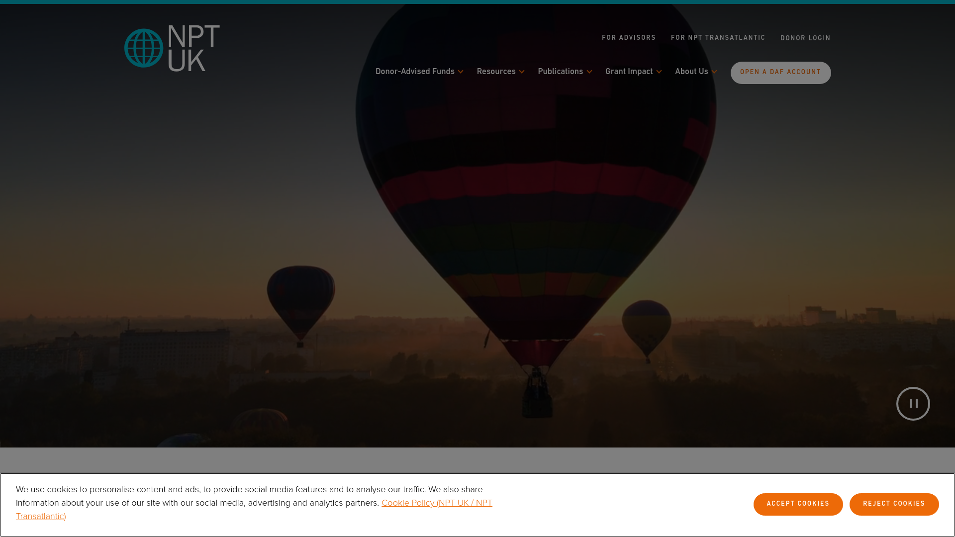 Website screenshot