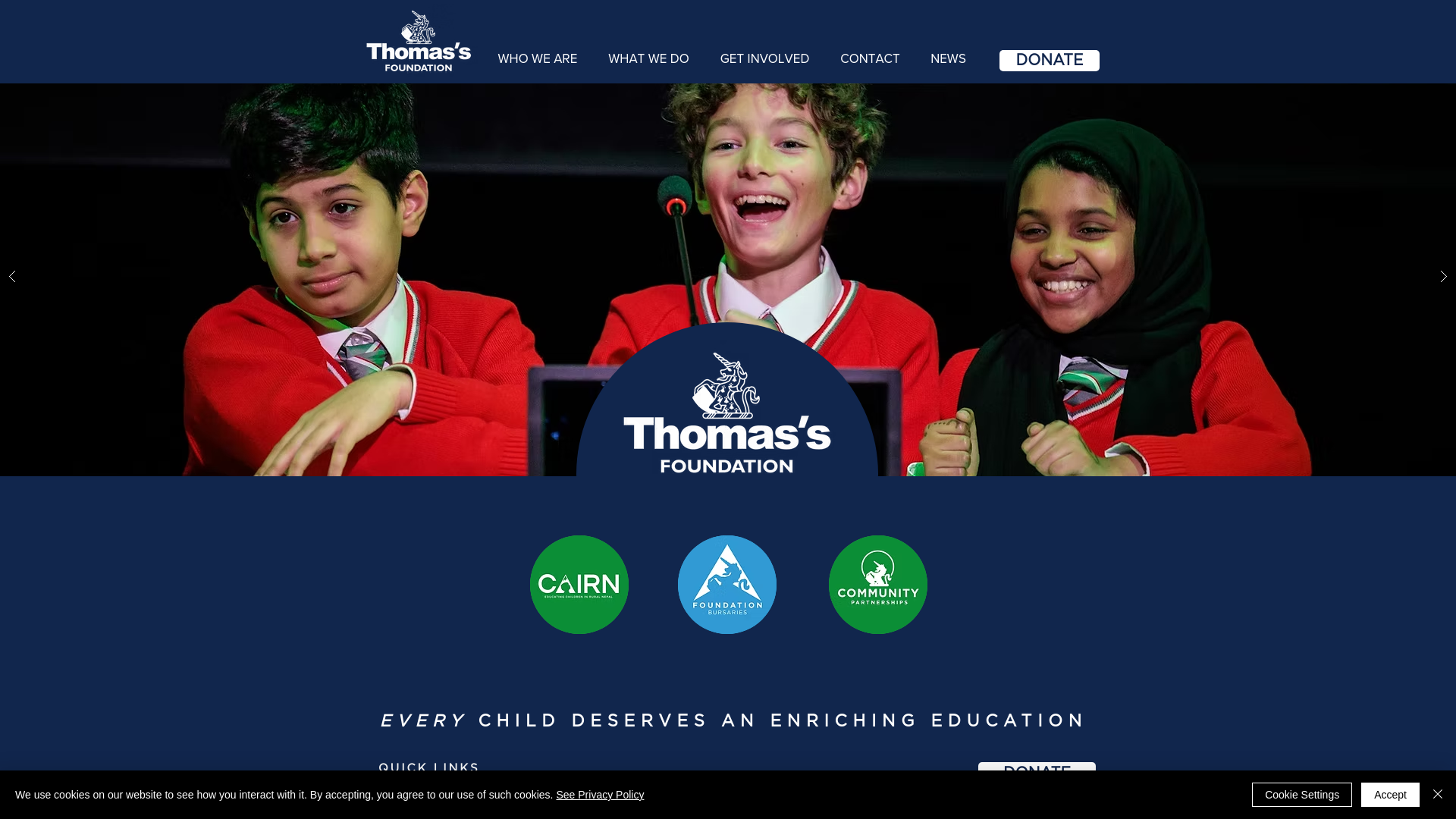 Website screenshot