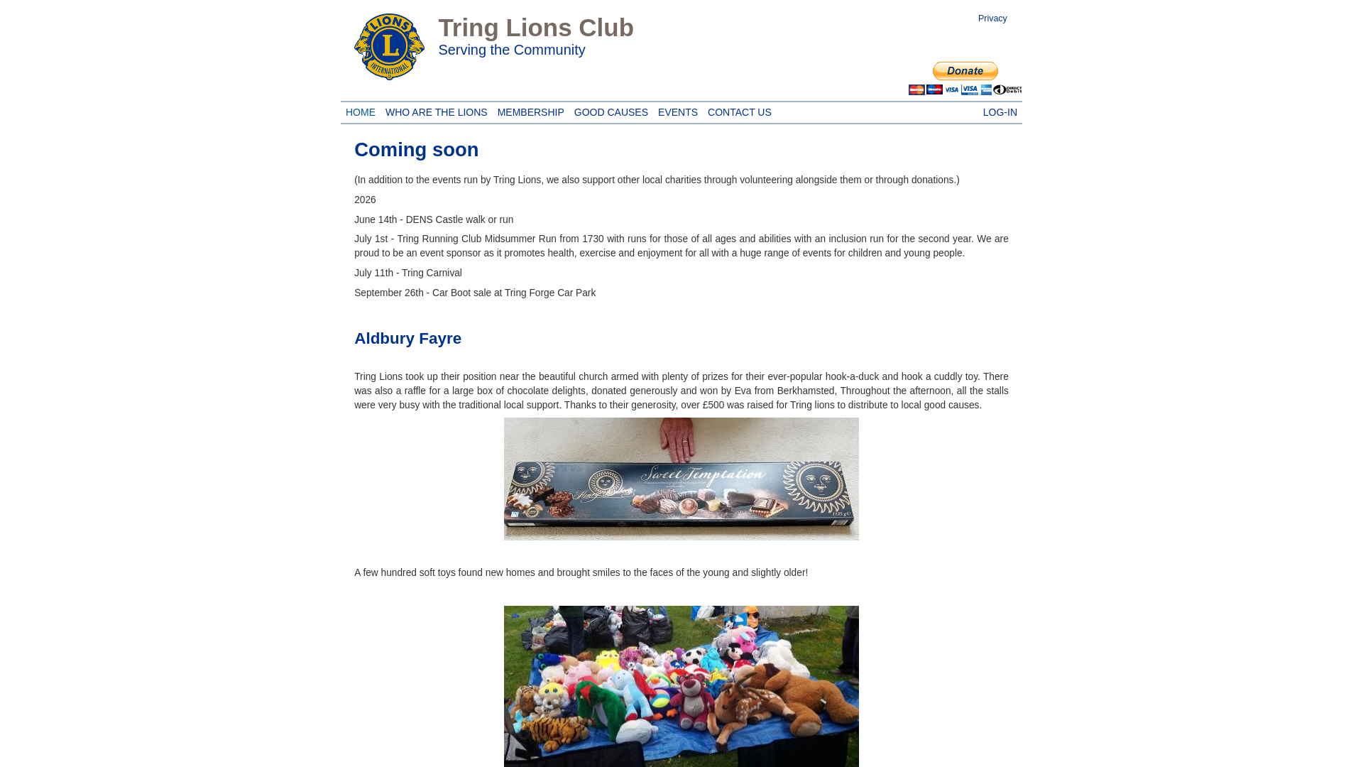Website screenshot