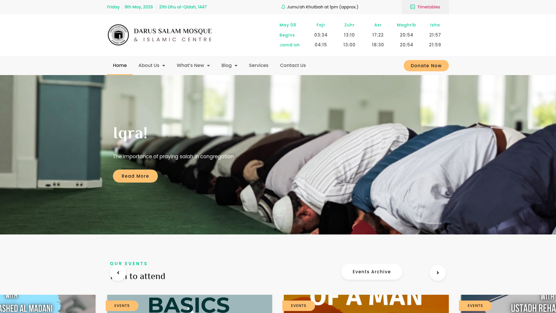 Website screenshot
