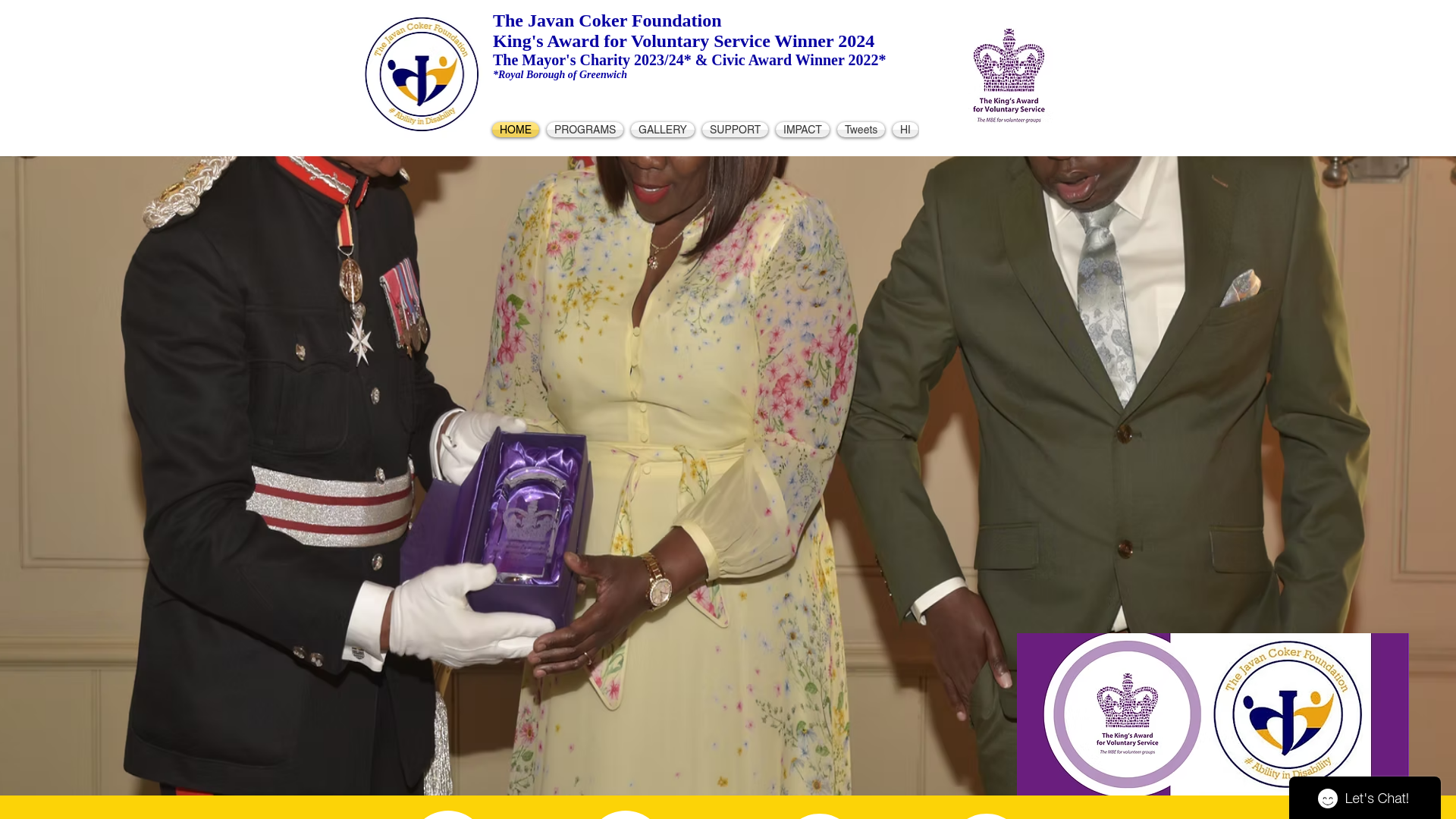 Website screenshot