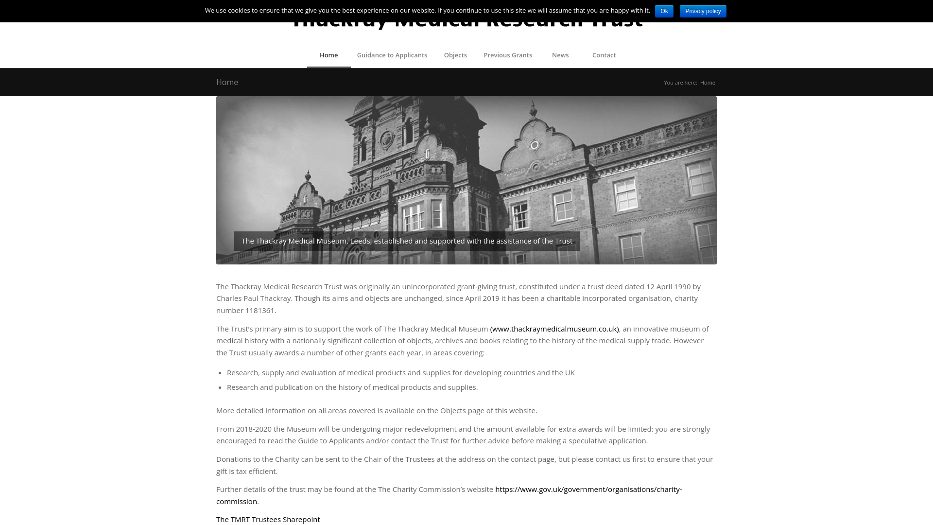 Website screenshot