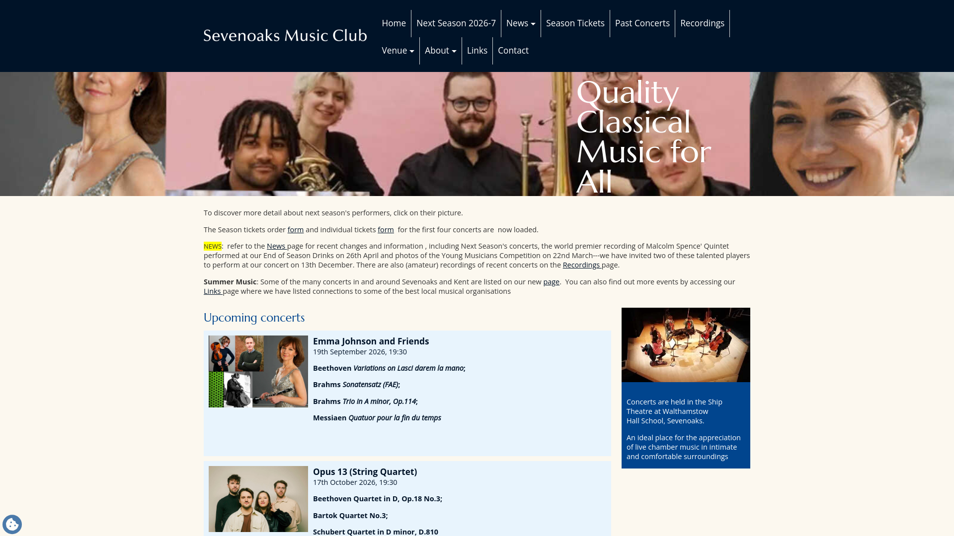 Website screenshot
