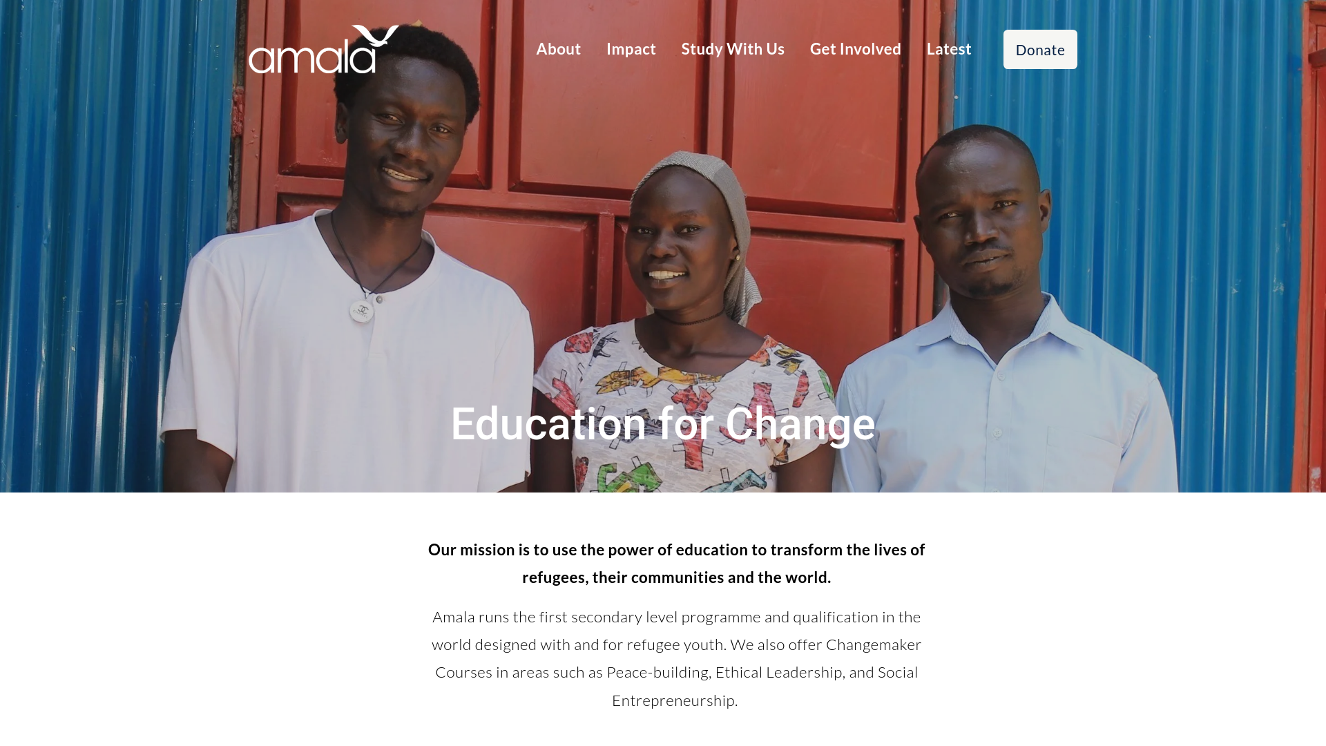 Website screenshot