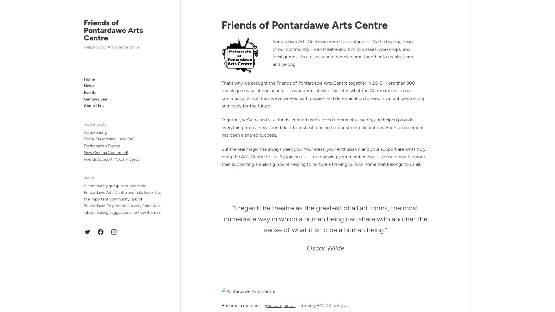 Website screenshot