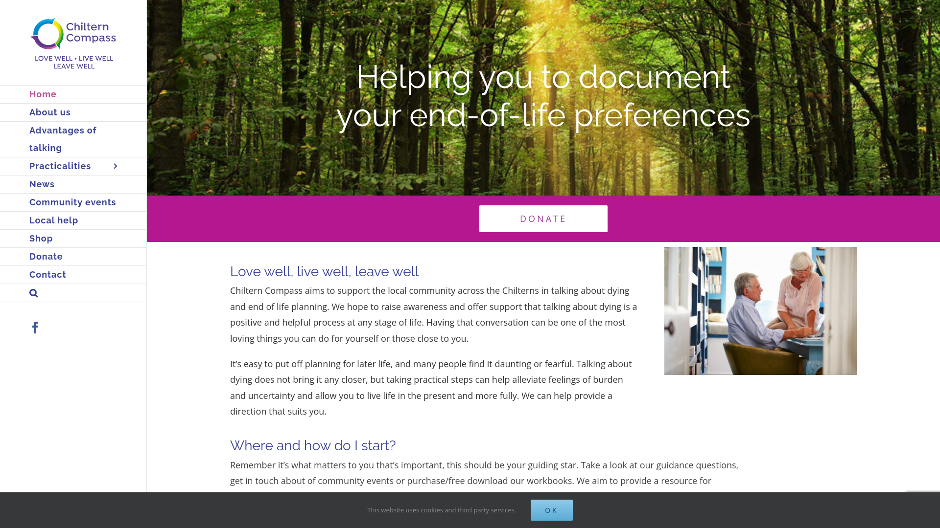 Website screenshot