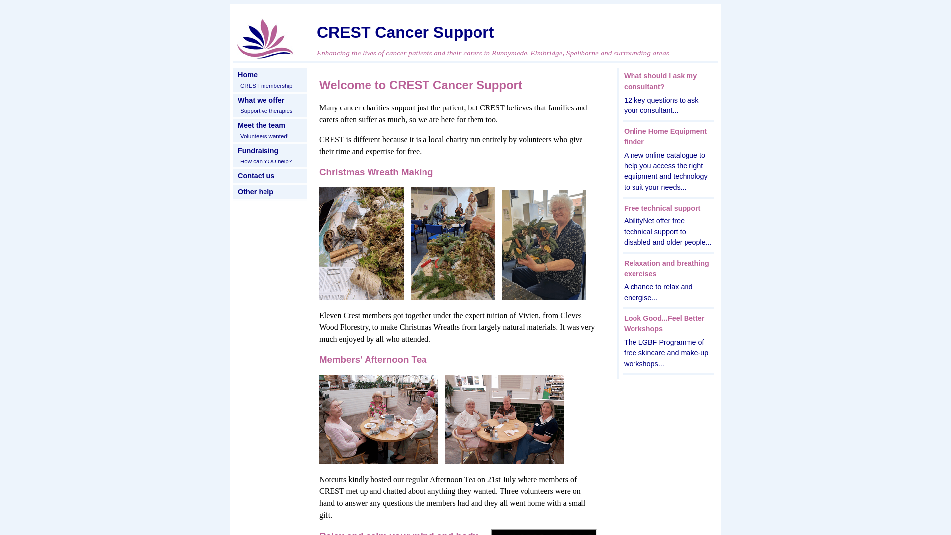 Website screenshot