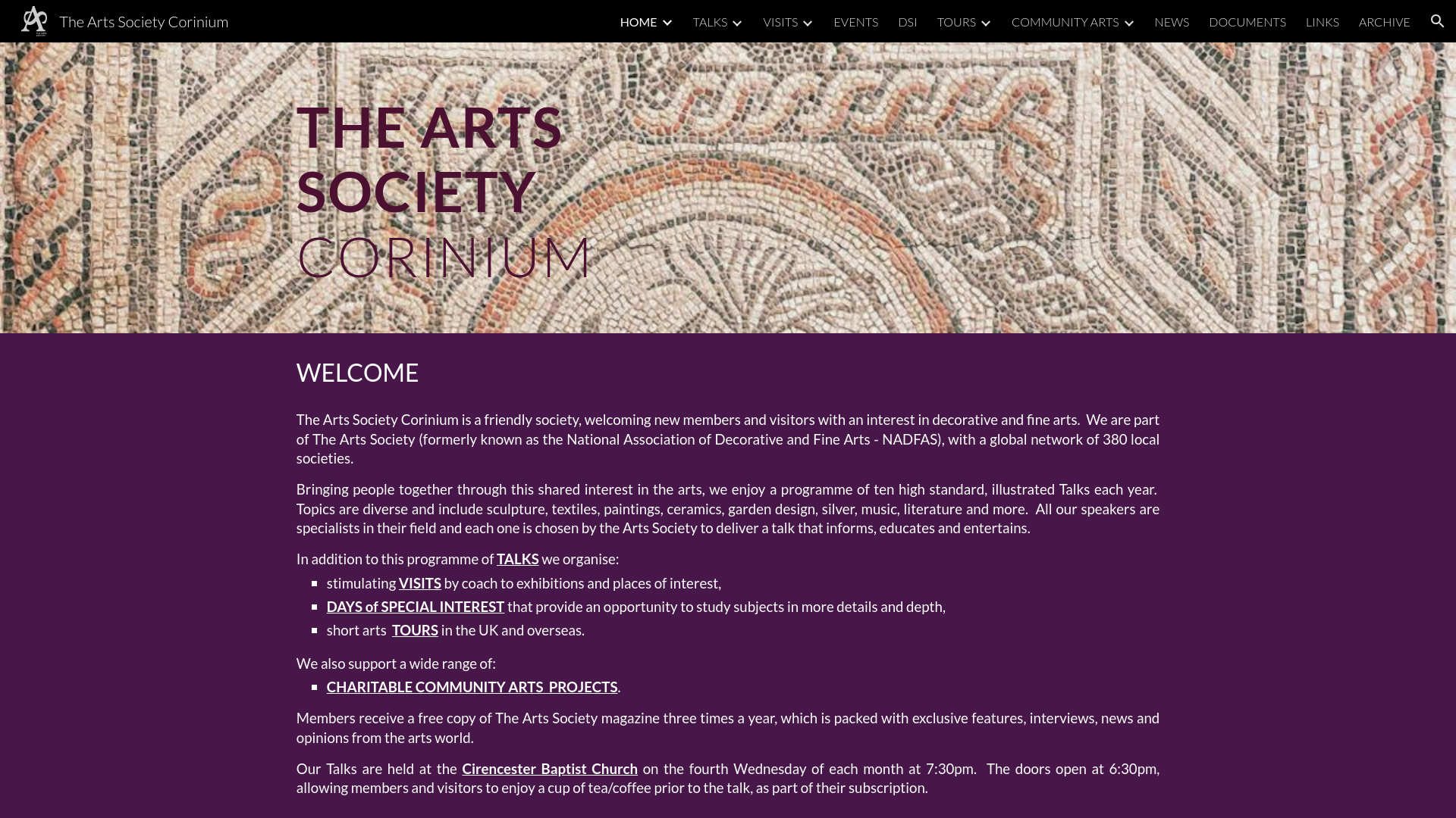 Website screenshot