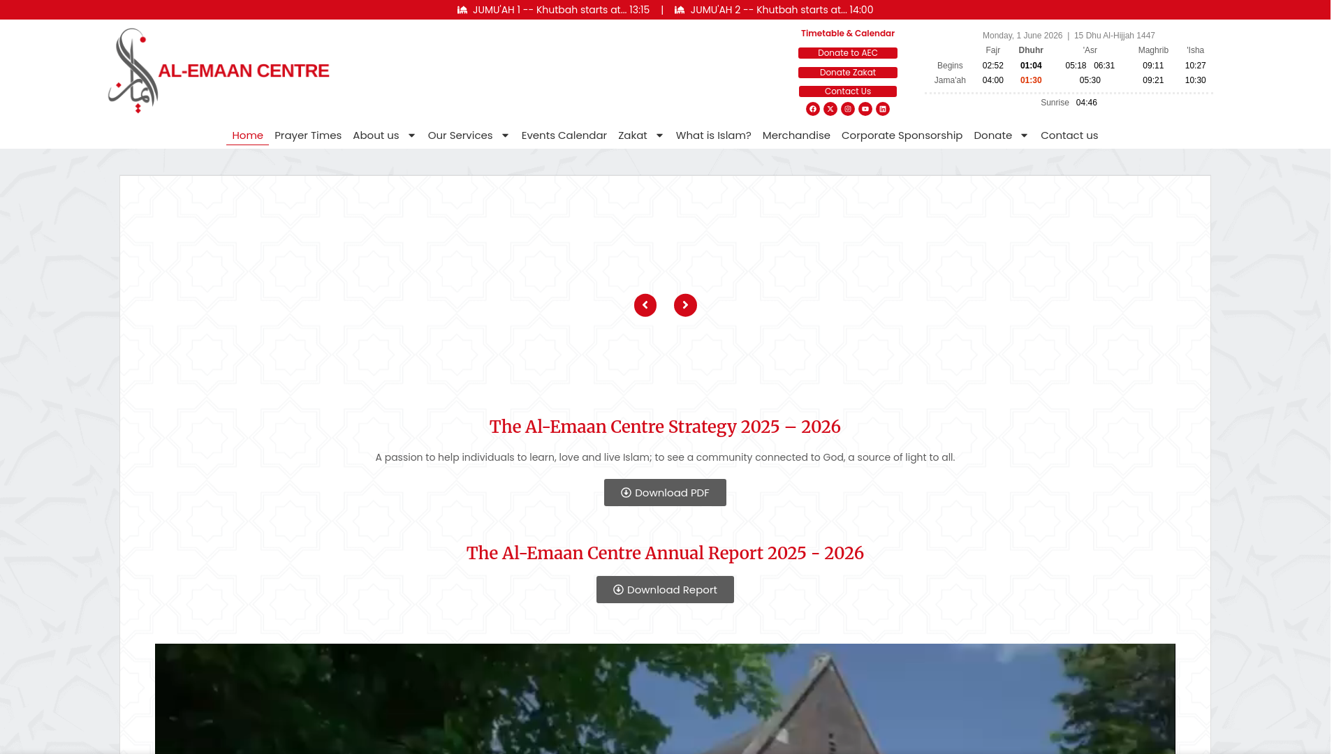 Website screenshot