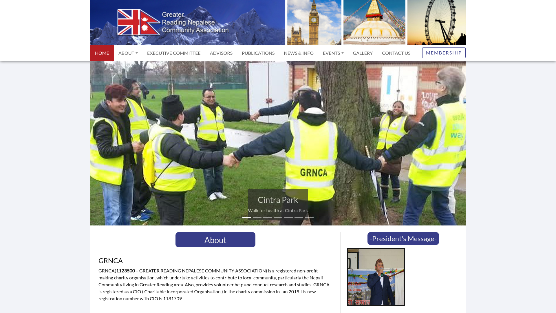 Website screenshot