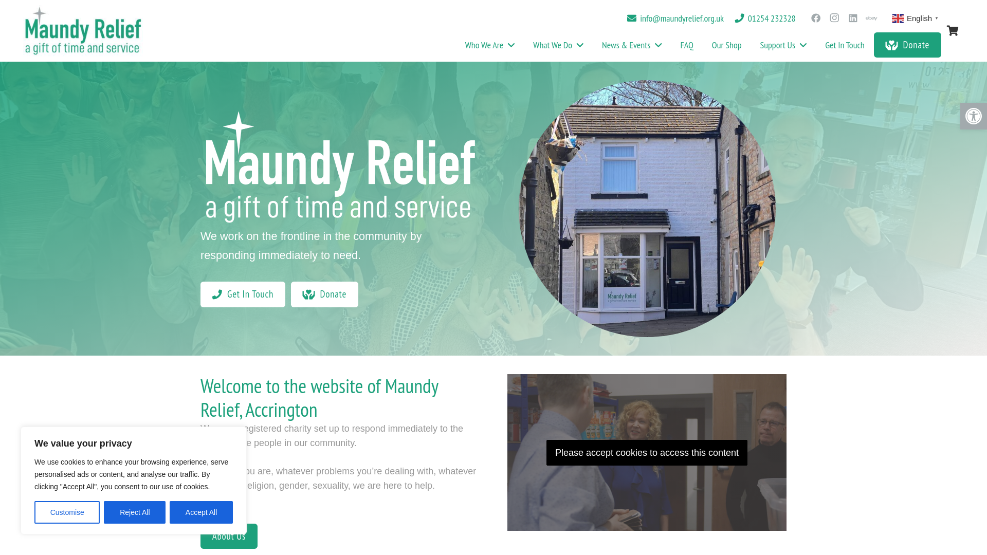 Website screenshot