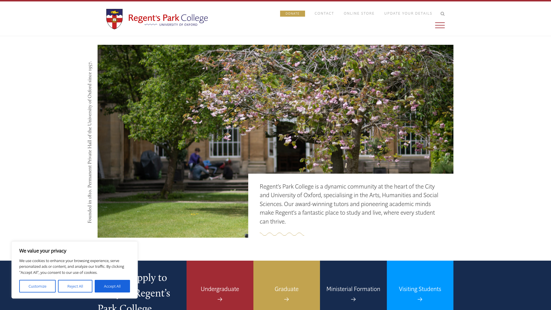 Website screenshot