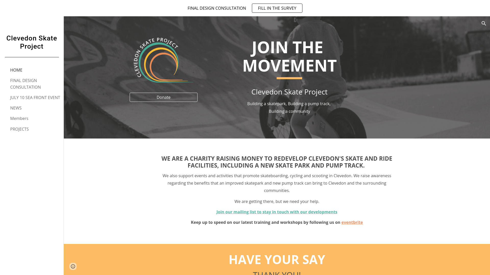 Website screenshot