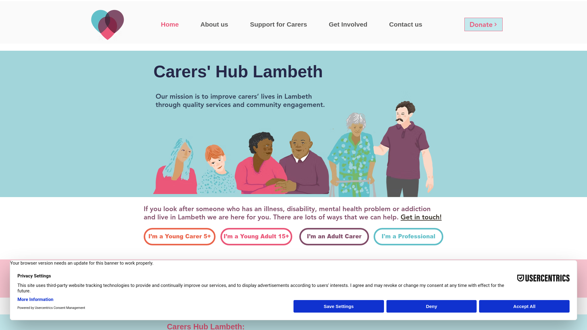 Website screenshot