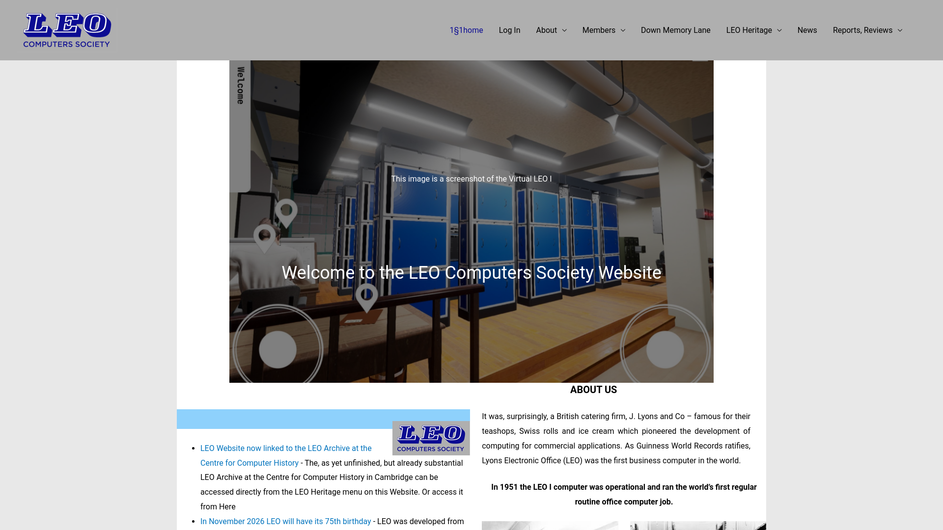 Website screenshot