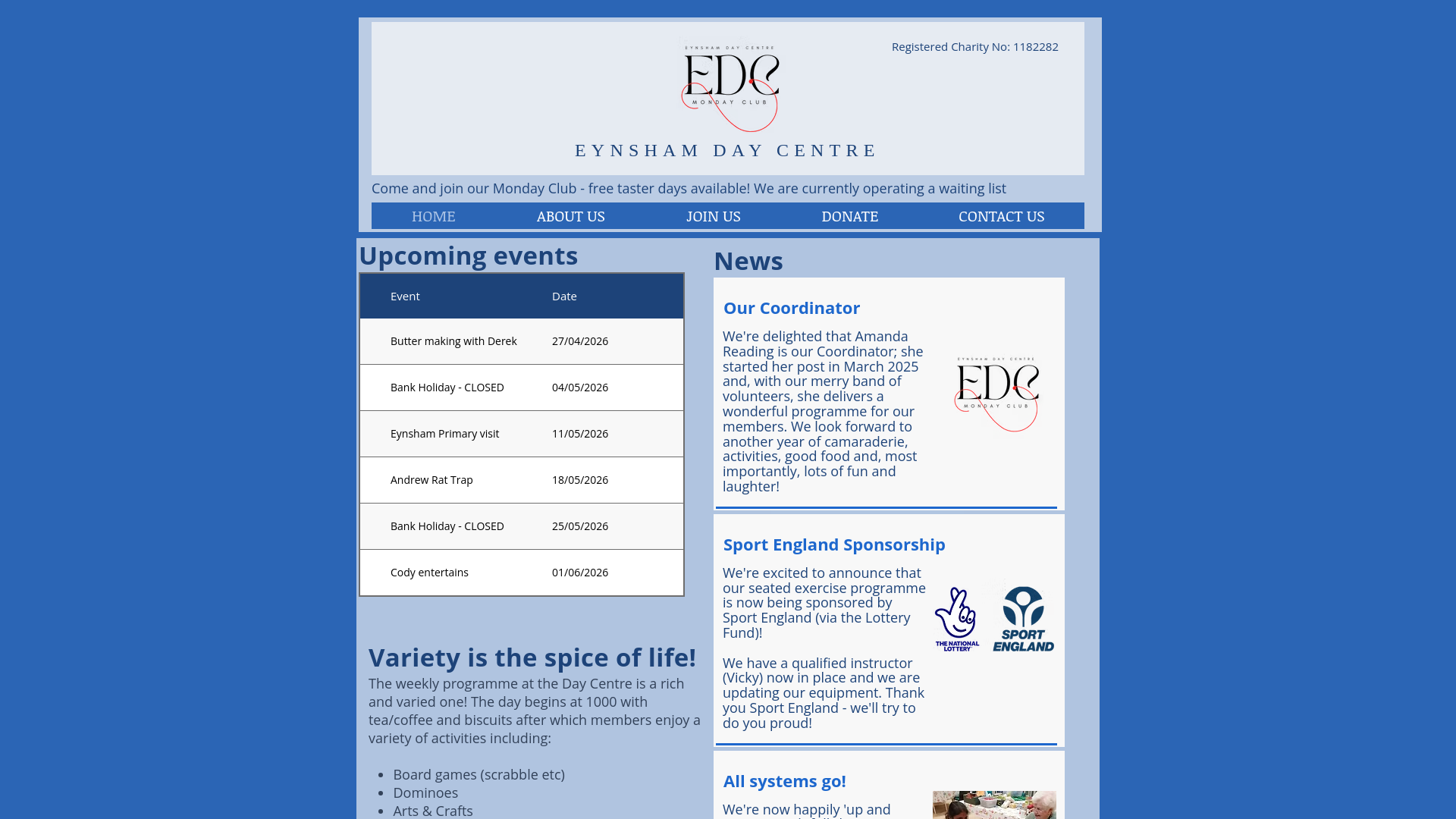 Website screenshot