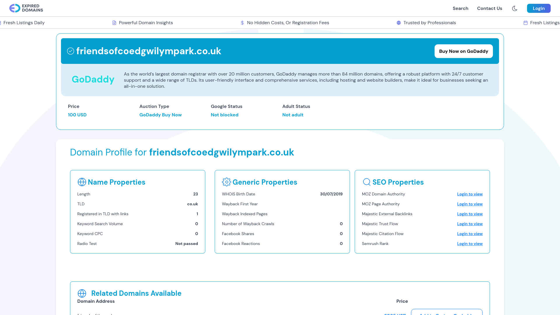 Website screenshot
