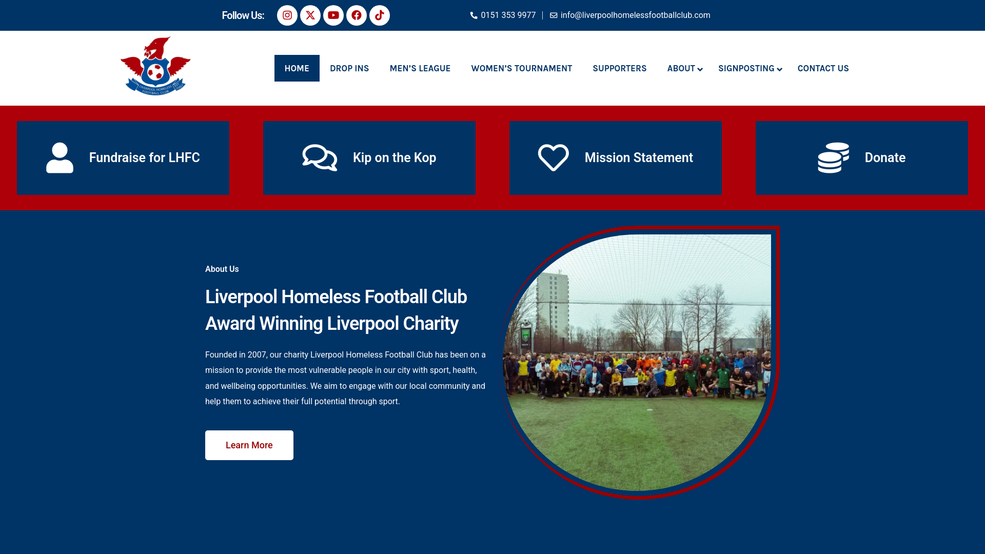 Website screenshot