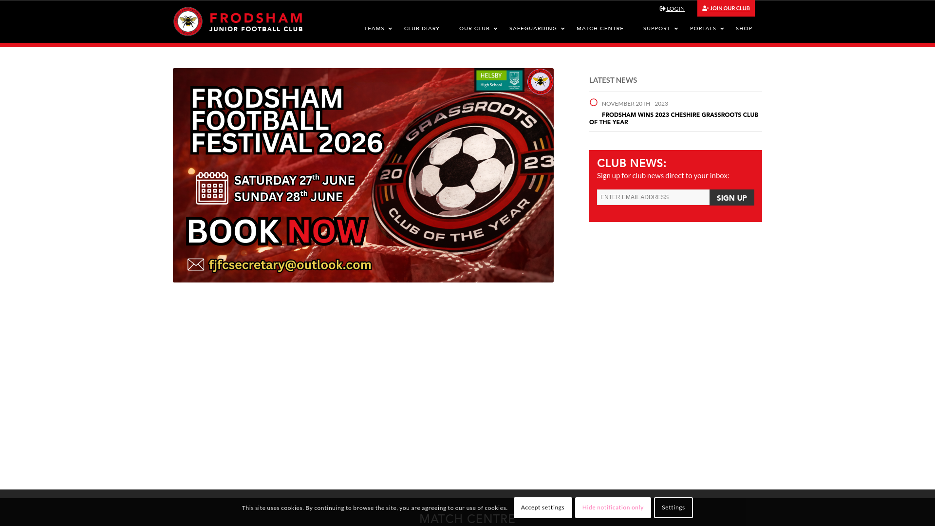 Website screenshot