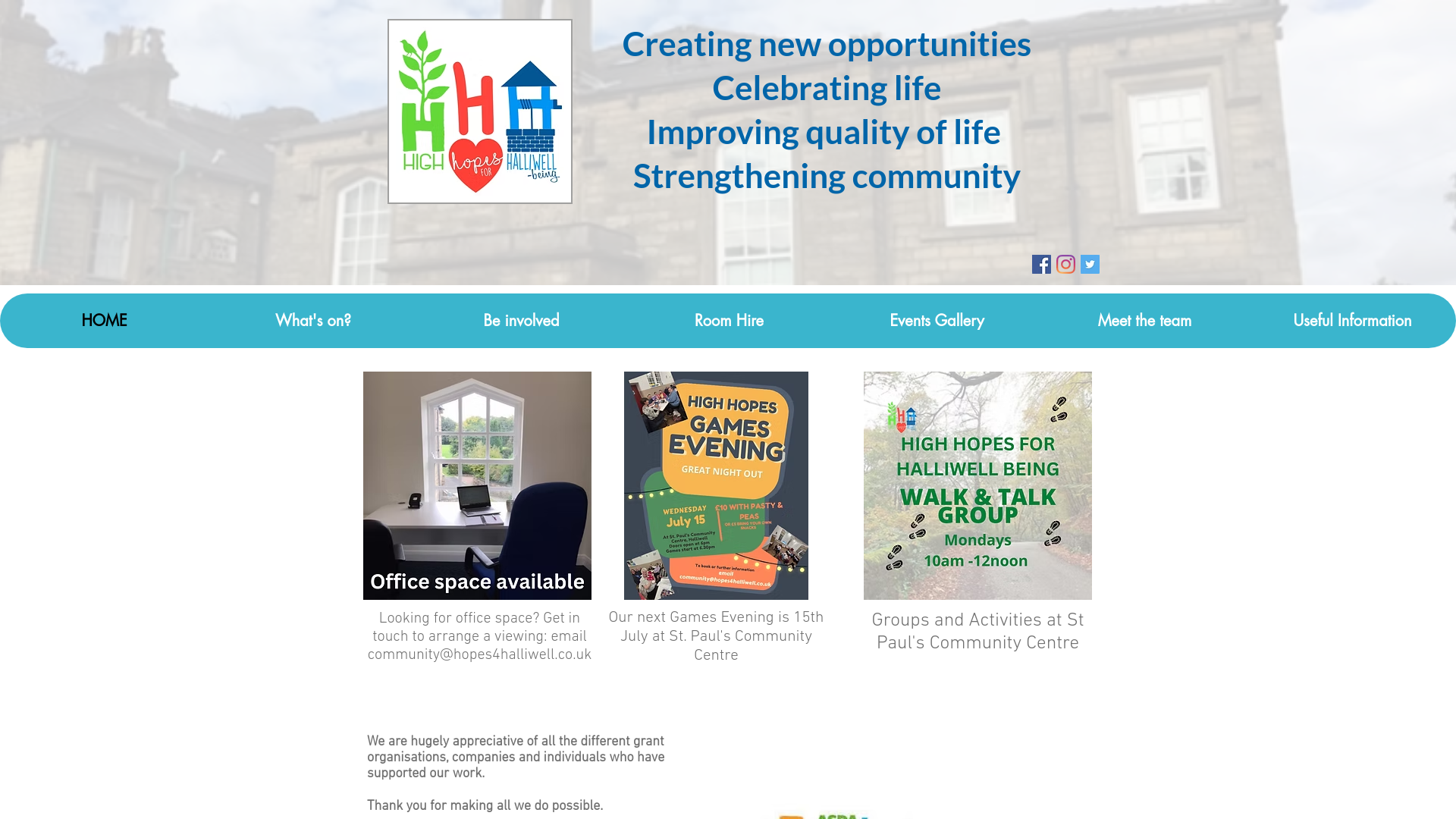 Website screenshot