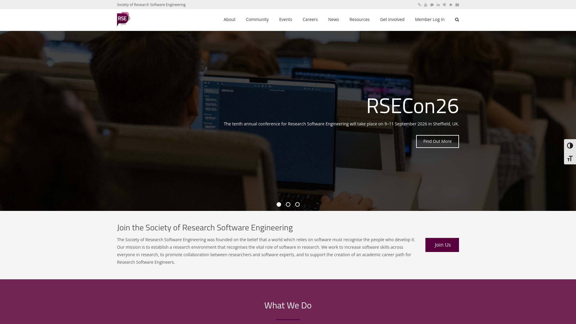 Website screenshot