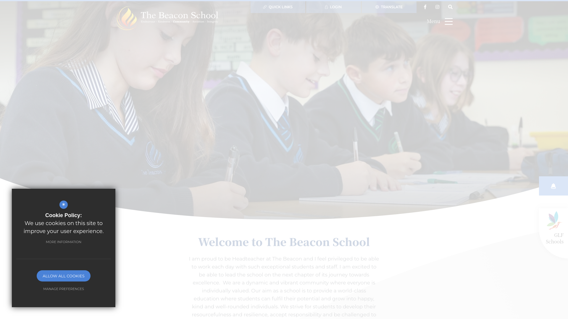 Website screenshot