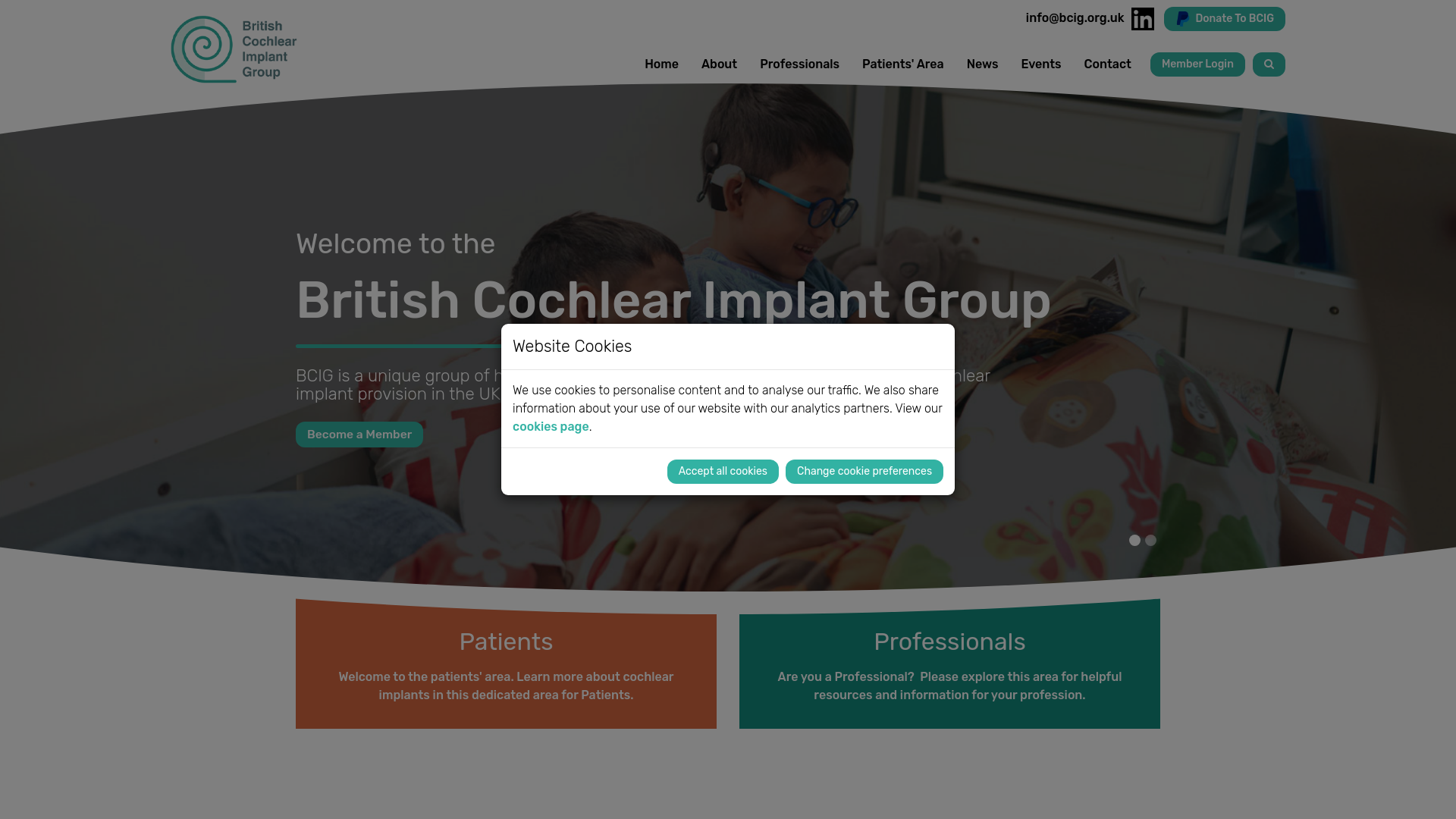 Website screenshot