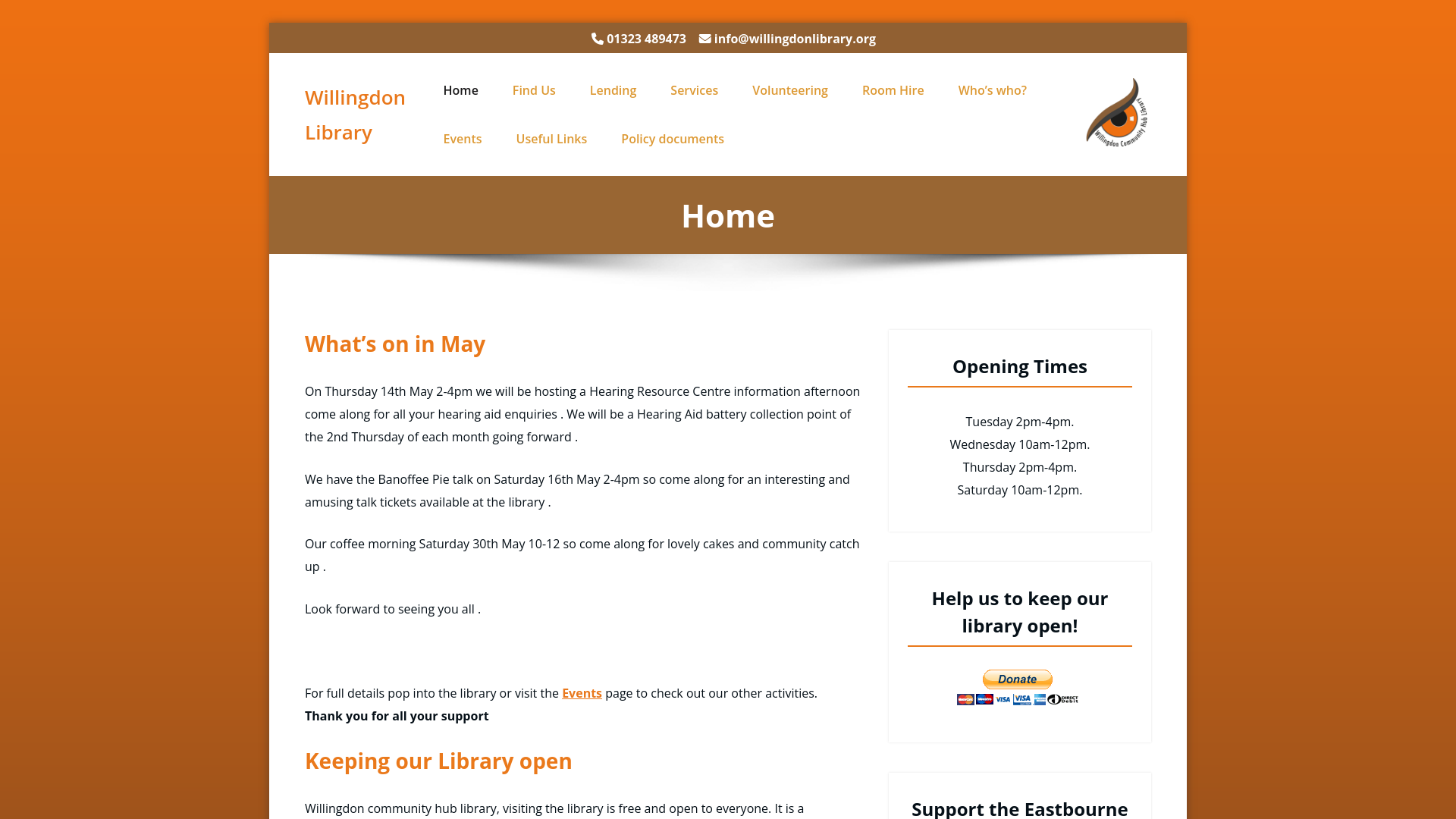 Website screenshot