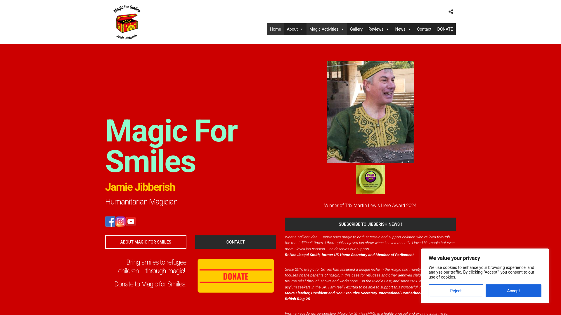 Website screenshot