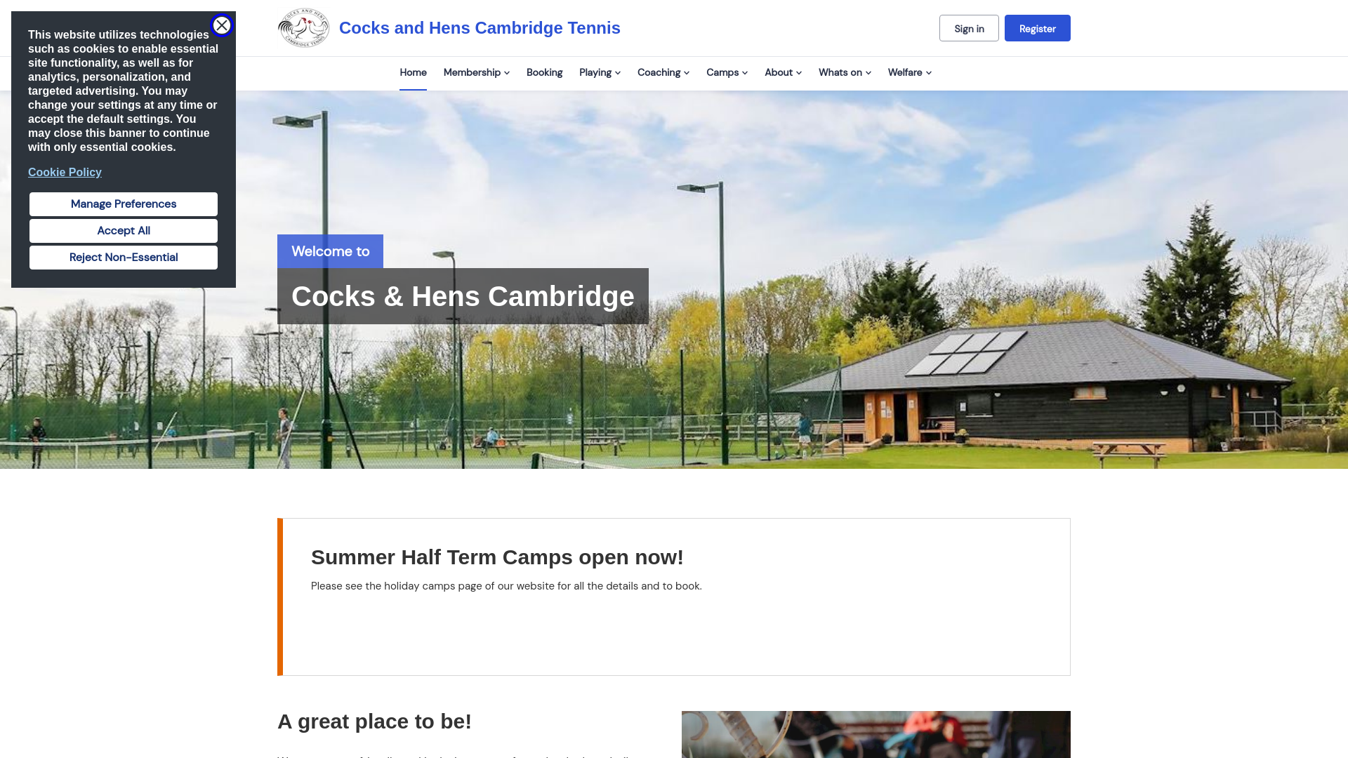 Website screenshot