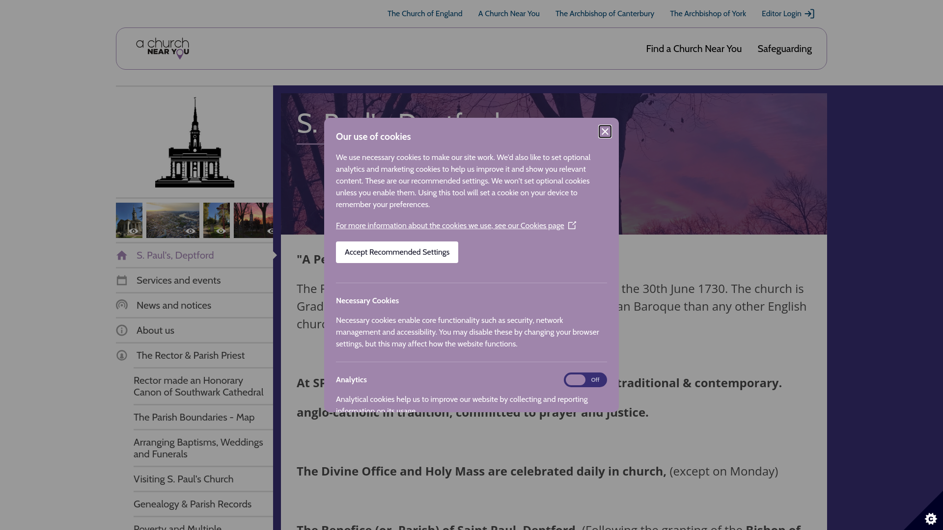 Website screenshot