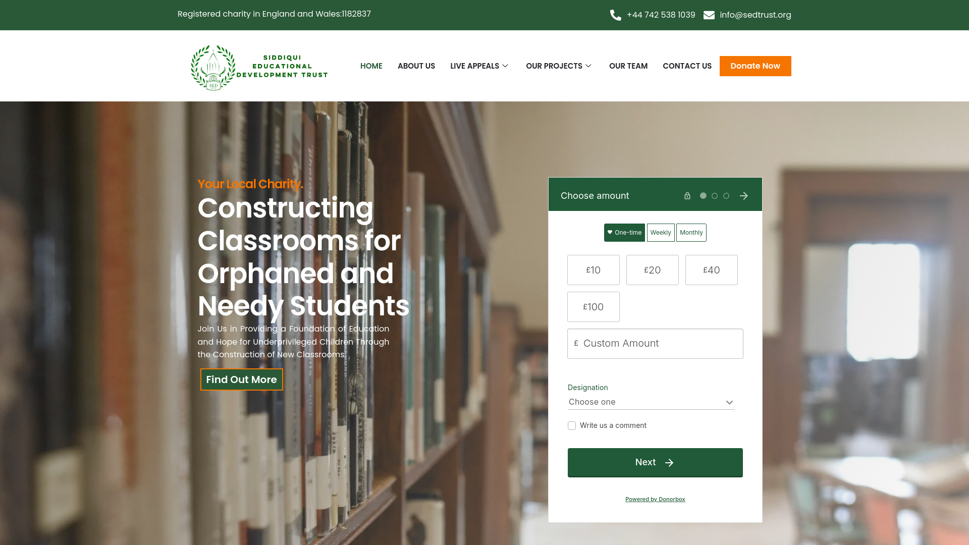 Website screenshot