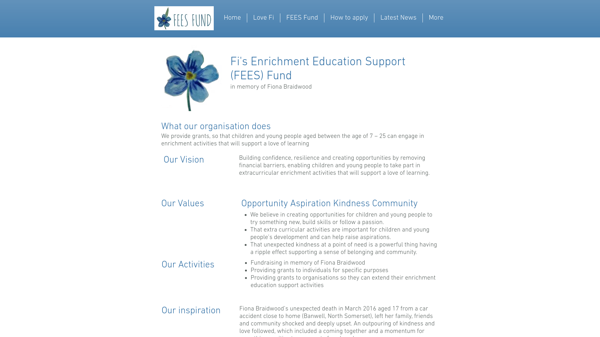 Website screenshot