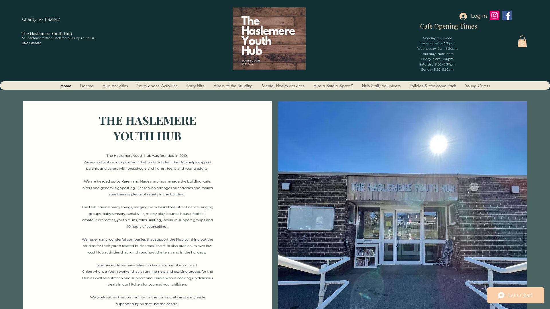 Website screenshot