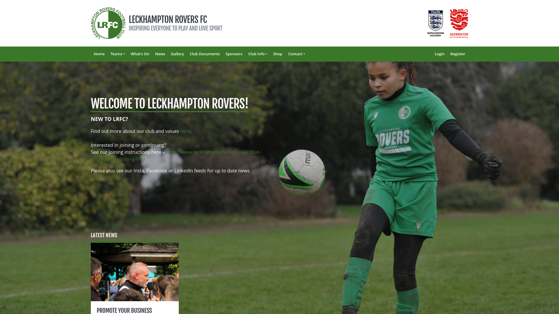 Website screenshot