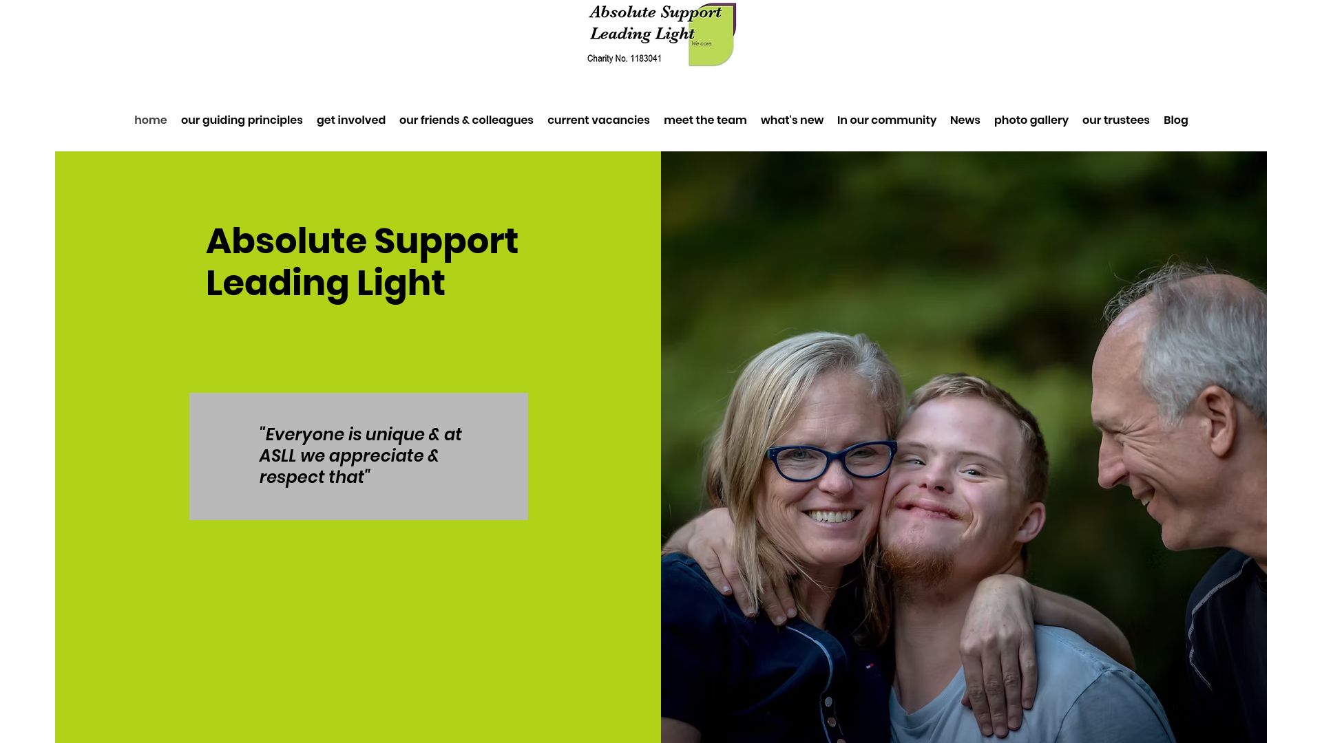 Website screenshot