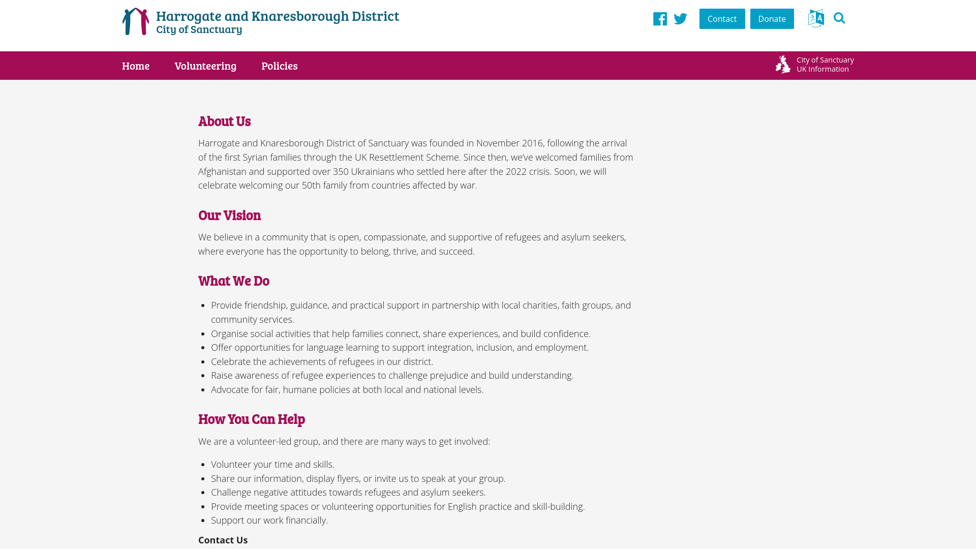 Website screenshot
