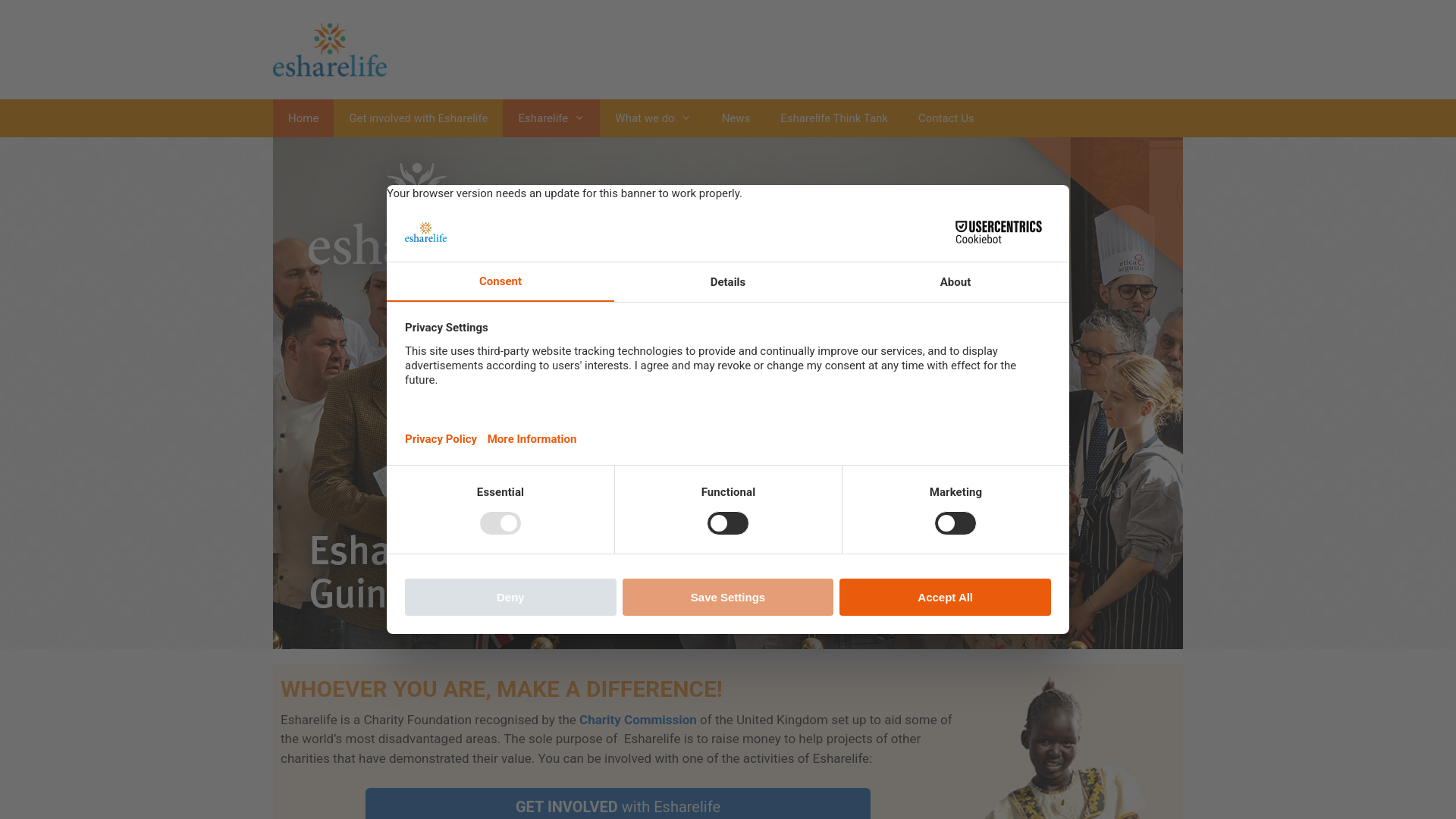 Website screenshot