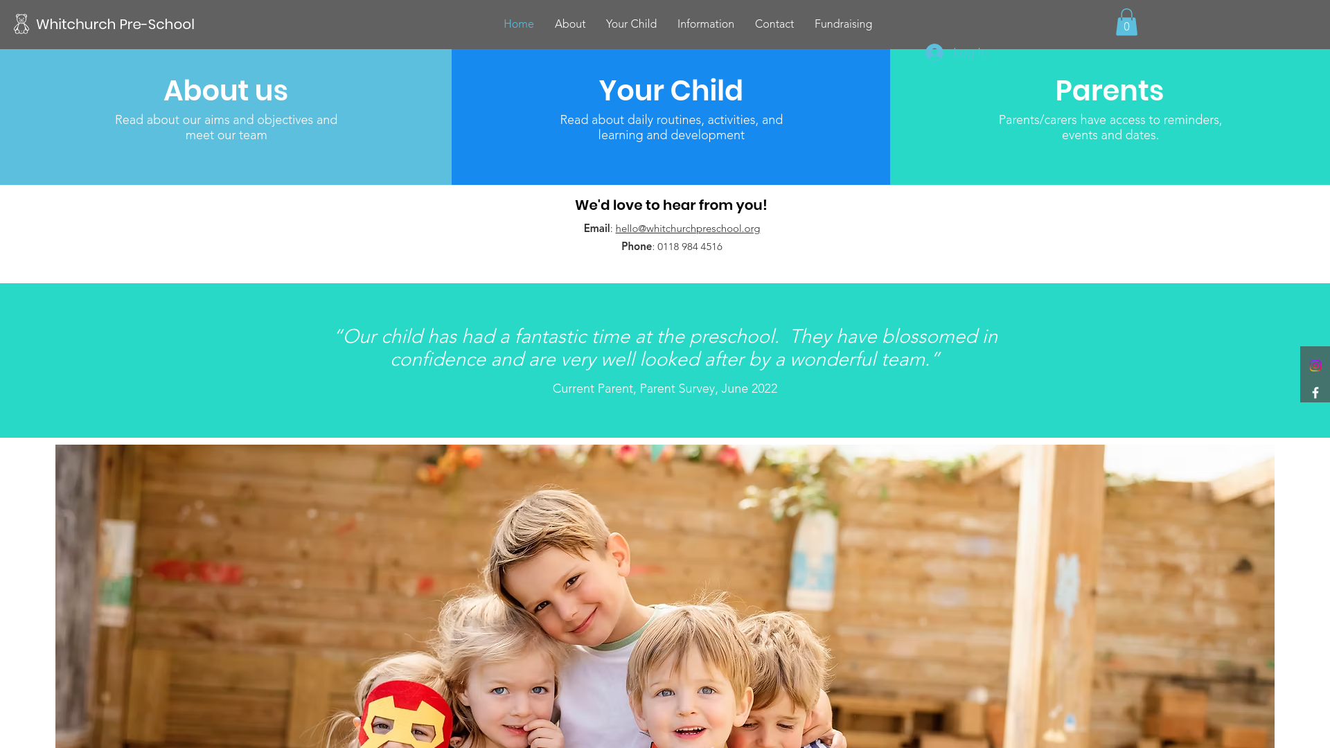 Website screenshot