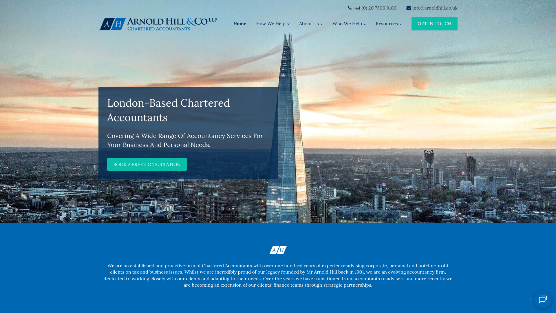 Website screenshot