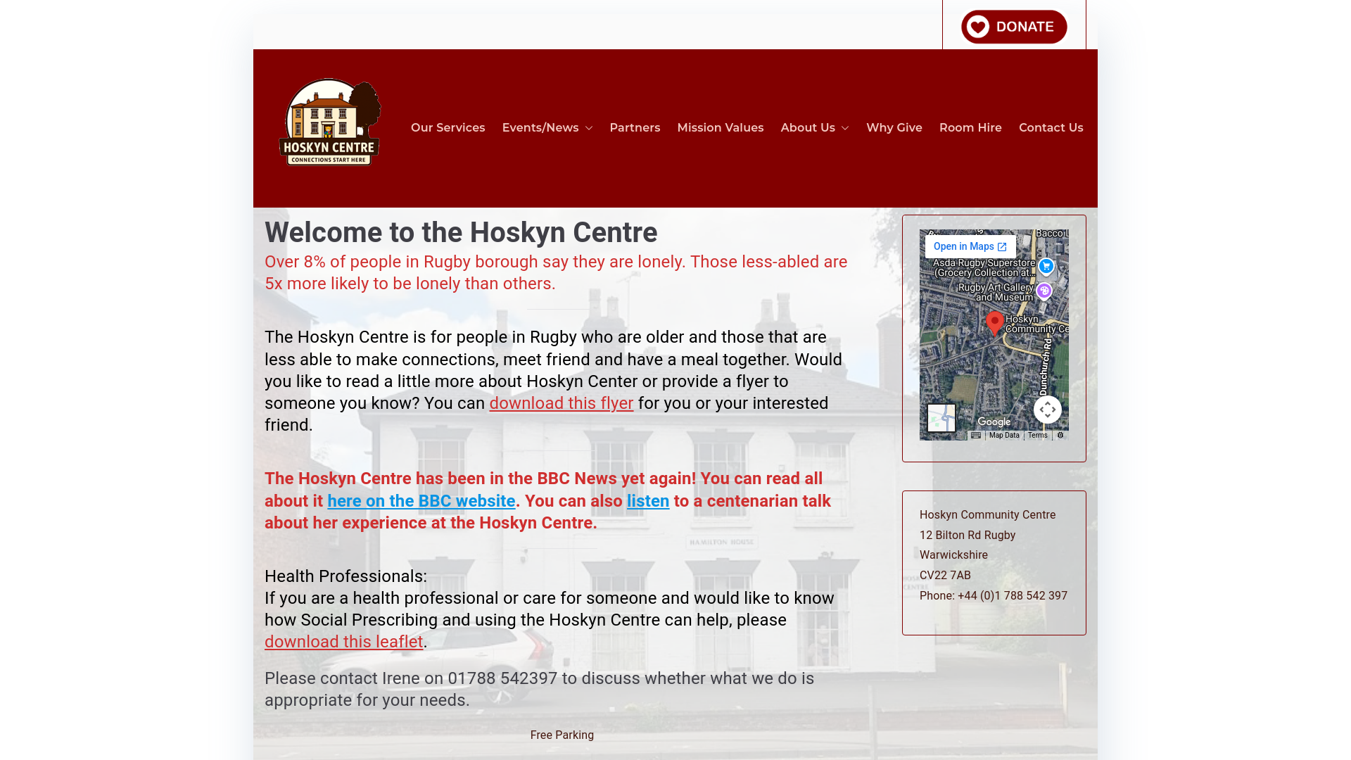 Website screenshot