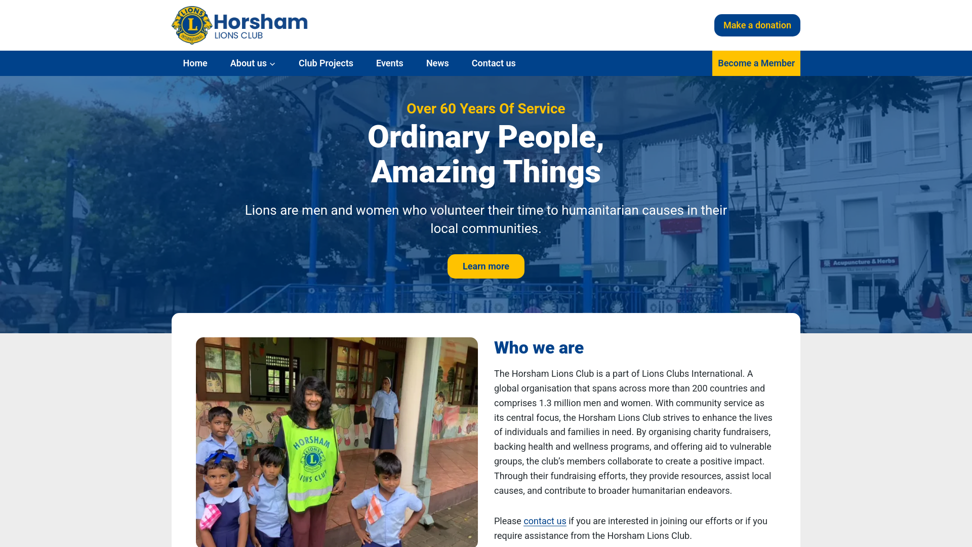 Website screenshot