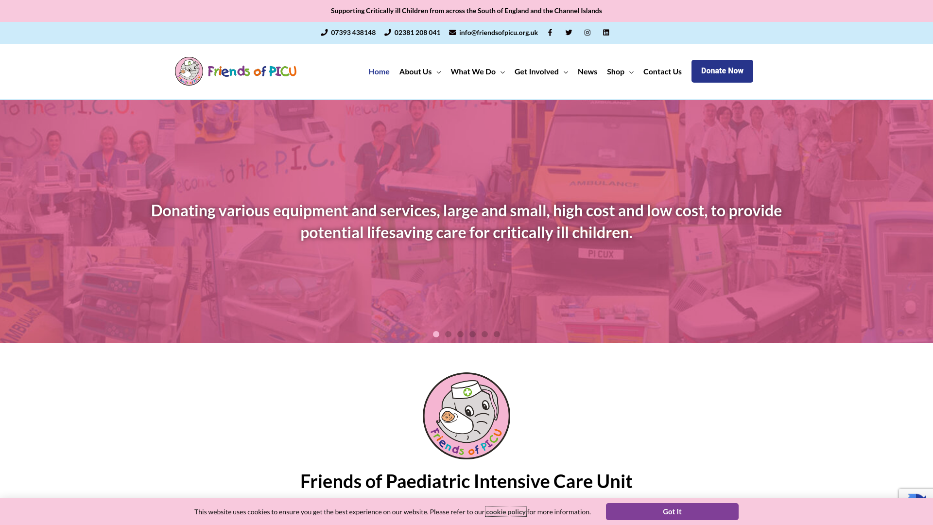 Website screenshot